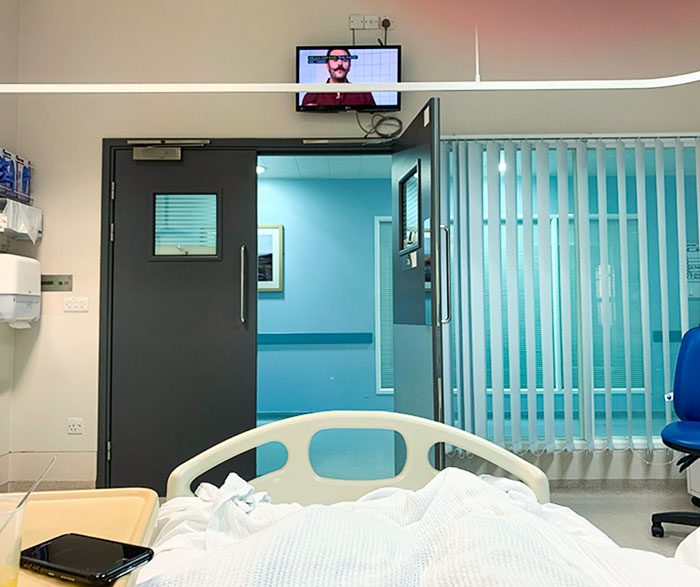 This Hospital Room TV Placement