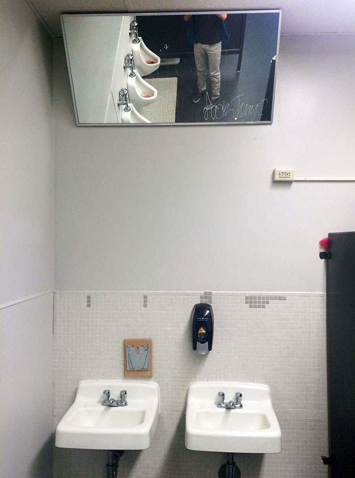 The Mirror At The Men's Bathroom At My School