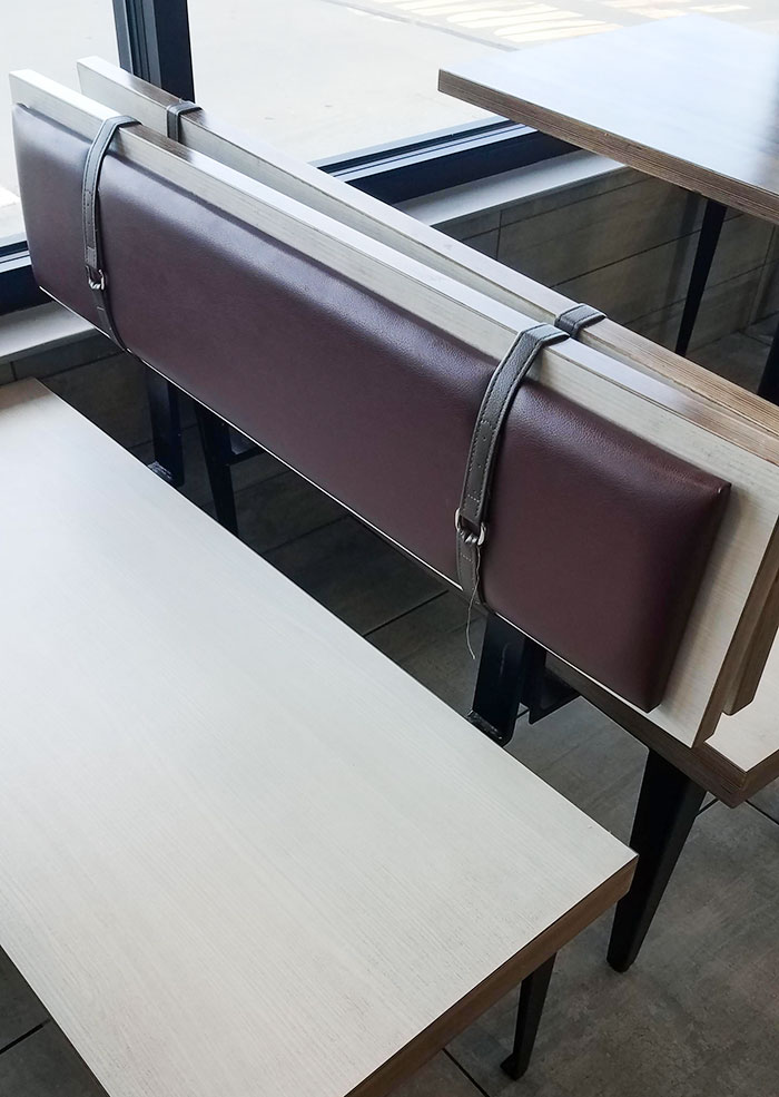 Do You Know What This Back Rest Needs? Buckles. At McDonald's