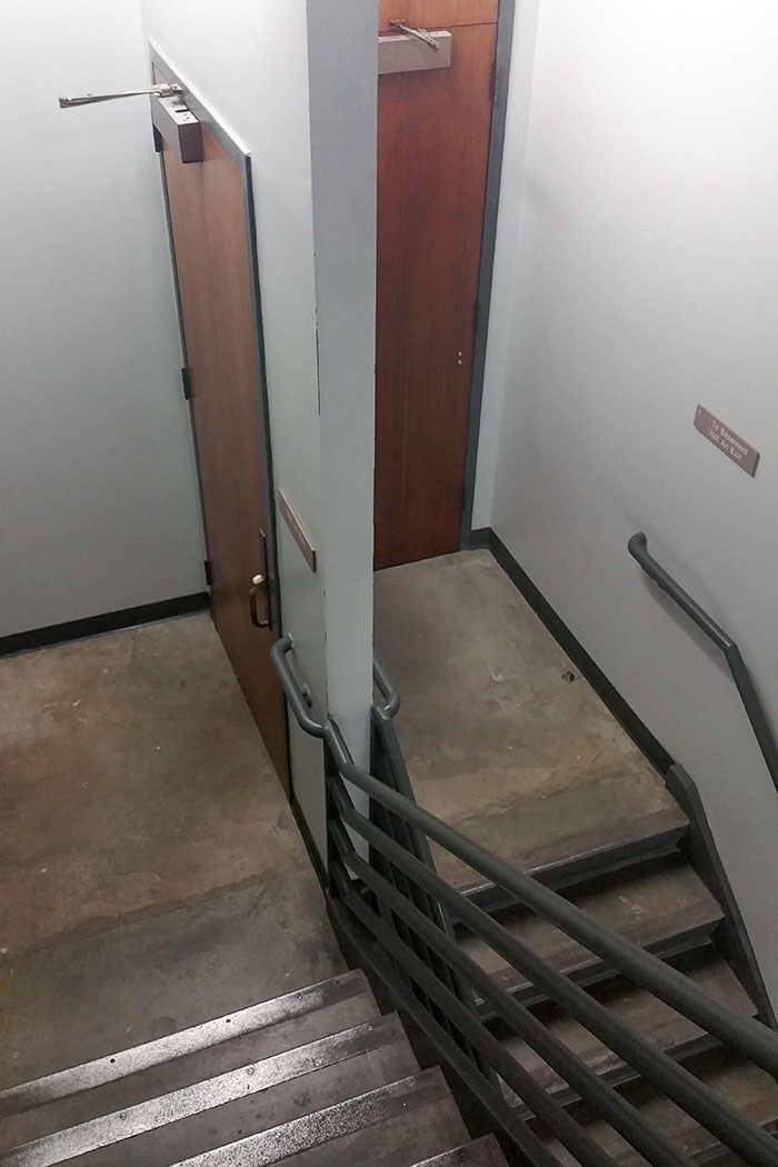All You Have To Do Is Hop Over The Rail To Bypass This Door