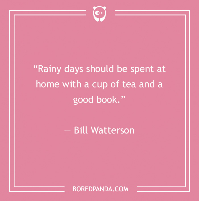 rainy days and books quote