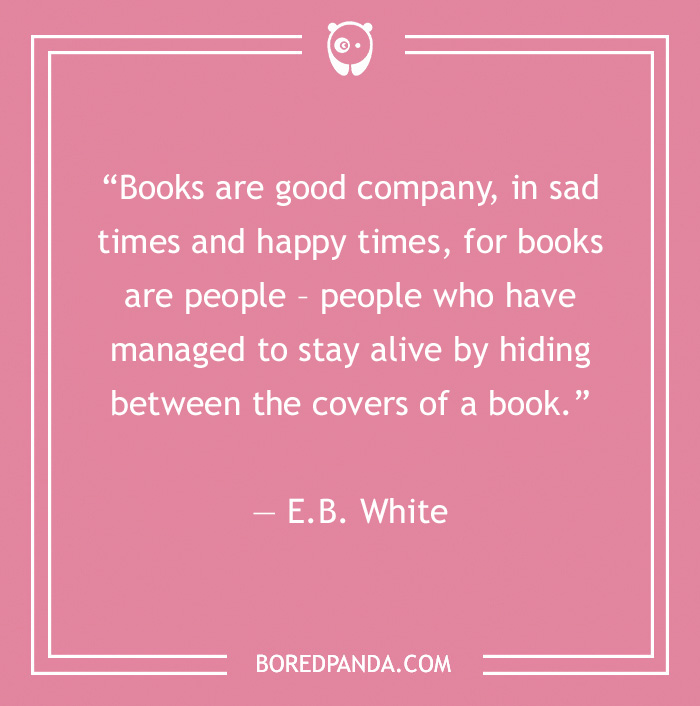 Books are good company quote