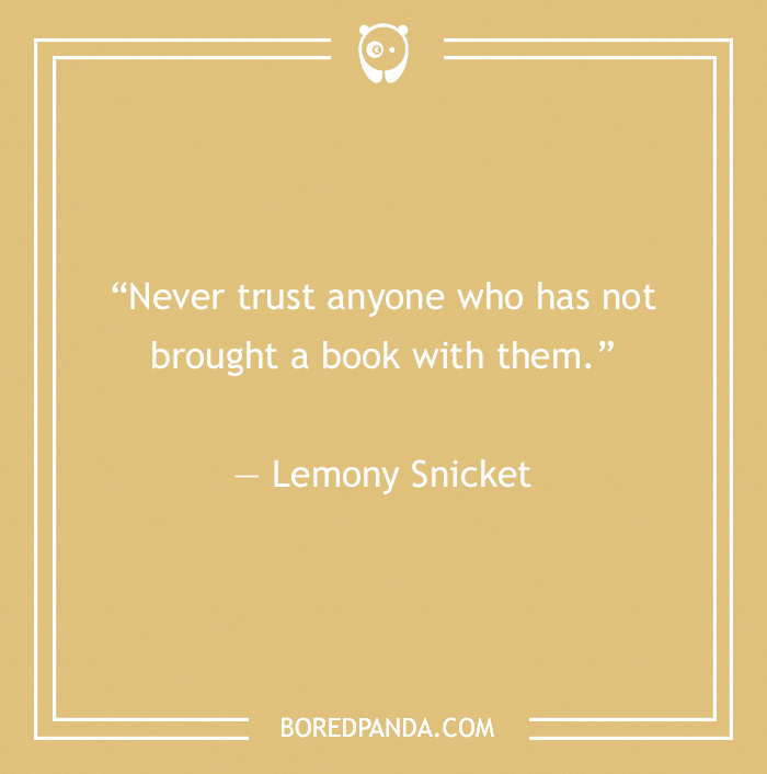quote about no trusting a man without a book