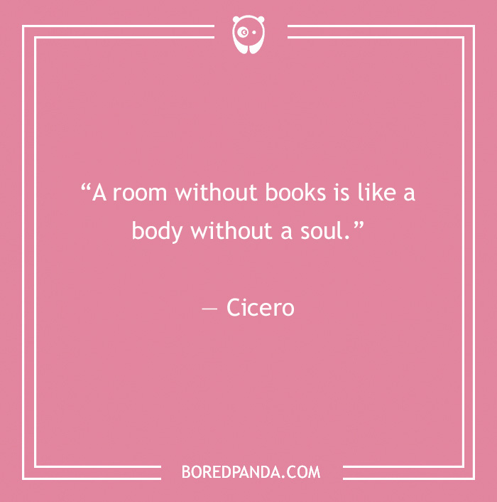 quote about room without books