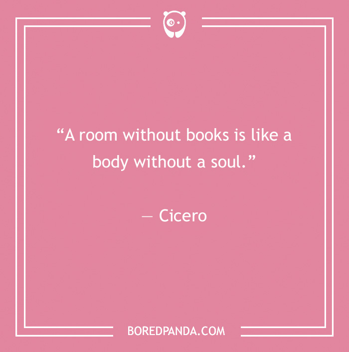 quote about room without books
