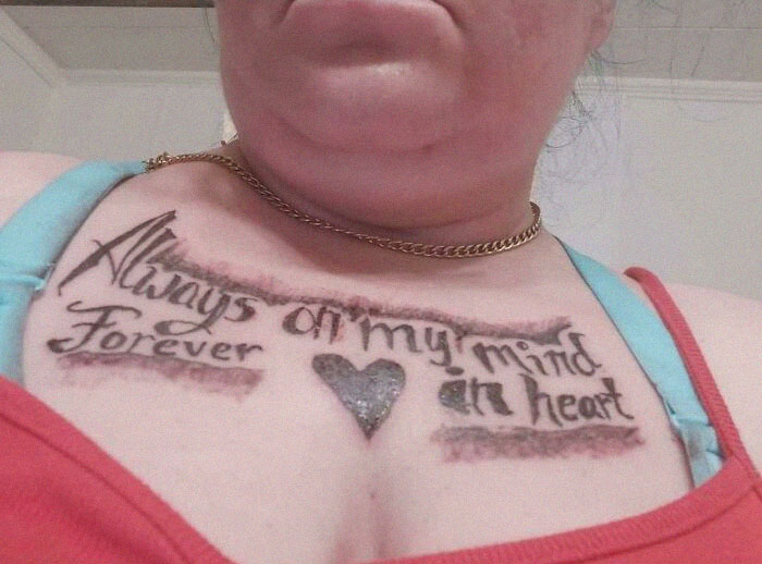 My Cousin Uploaded Her Newest Tat To Fb