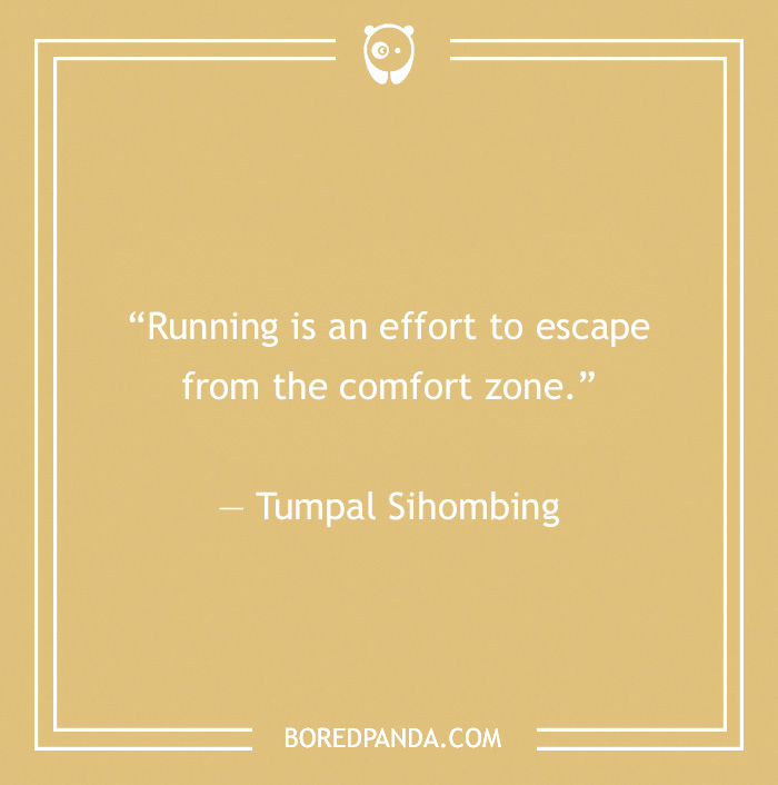 Tumpal Sihombing quote on running 