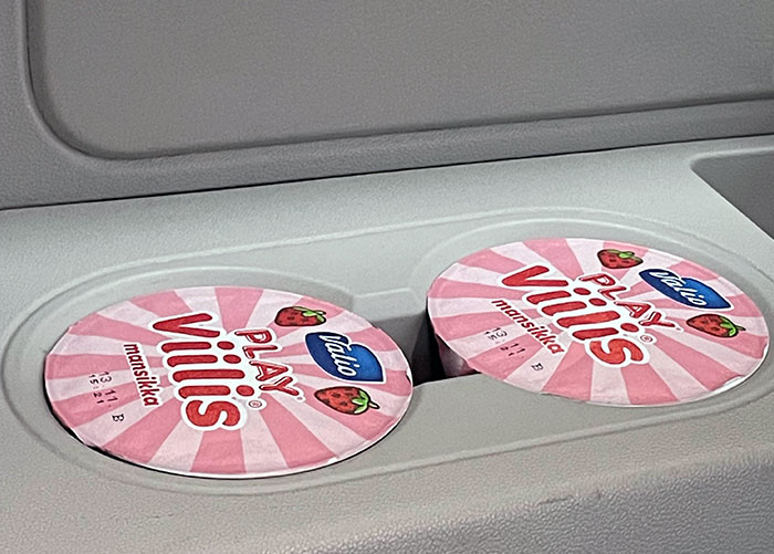These Yogurts Fit Perfectly Into The Cup Holders In My Friend's Car