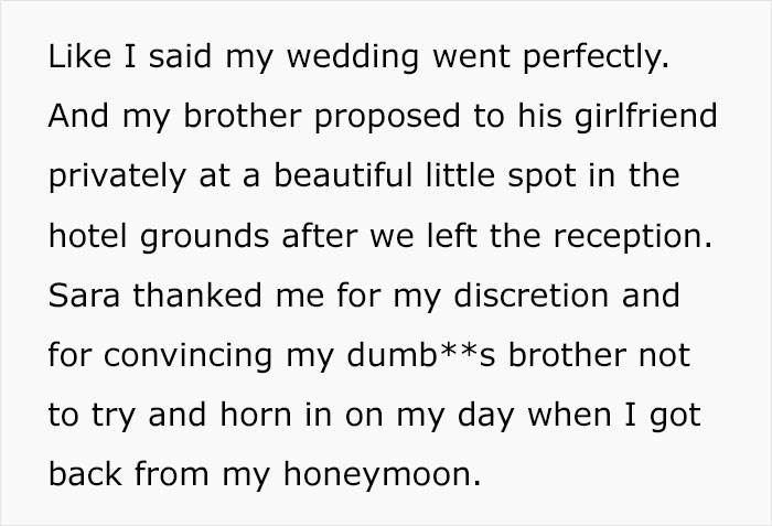 Sister Uses Blackmail To Prevent Her Brother From Proposing While Giving A Speech At Her Wedding Sister Uses Blackmail To Prevent Her Brother From Proposing While Giving A Speech At Her Wedding