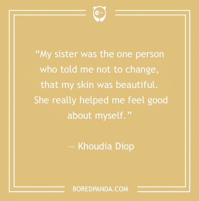 quote about sister helps to feel good 