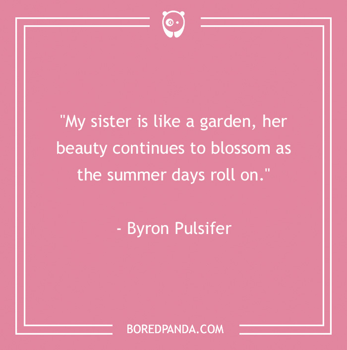 quote about sister's beauty