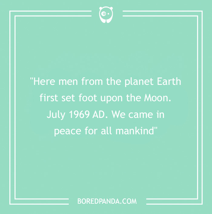Neil Armstrong quote about first step on moon