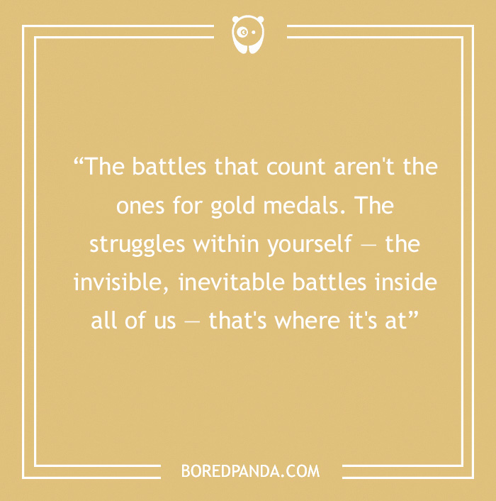 motivational quote about battle with yourself