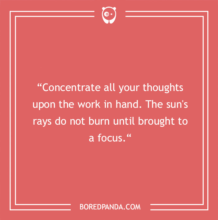 motivational quote about focus