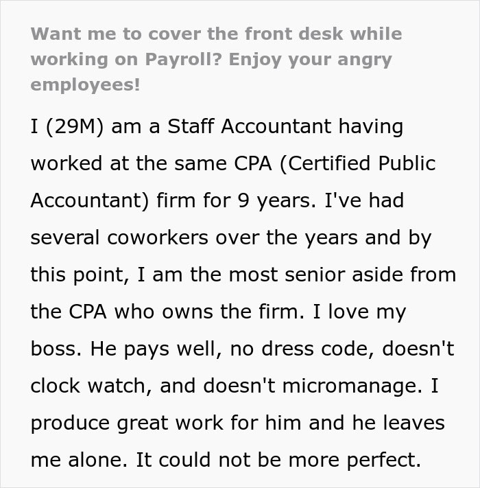 Accountant Maliciously Complies With Boss’s Rule, Watches The Place Turn Into Chaos Accountant Maliciously Complies With Boss’s Rule, Watches The Place Turn Into Chaos