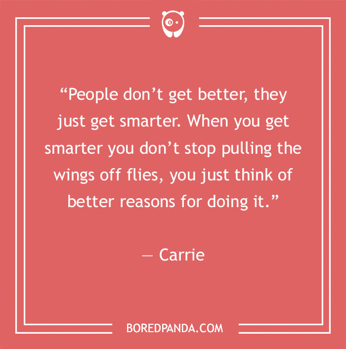 Carrie quote about people