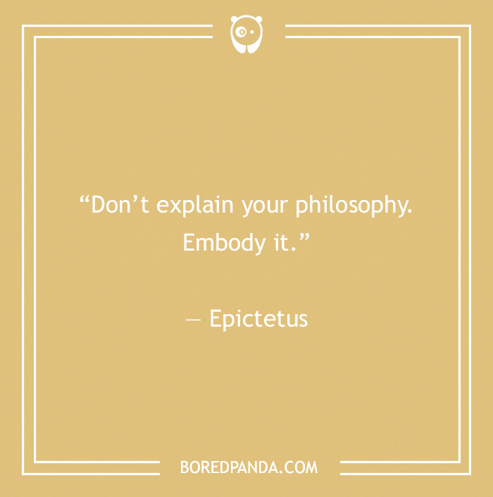 Epictetus quote on philosophy