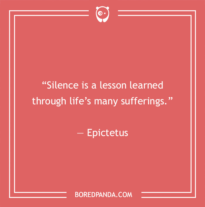 Seneca quote on being silence 