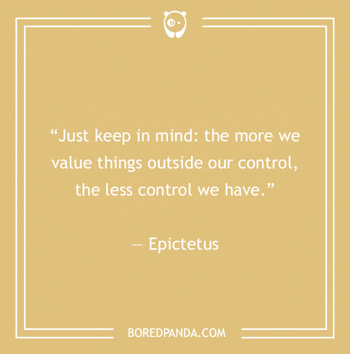 Epictetus quote on control 