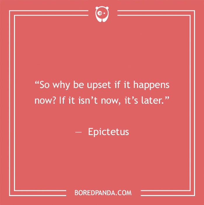 Epictetus quote on being present 