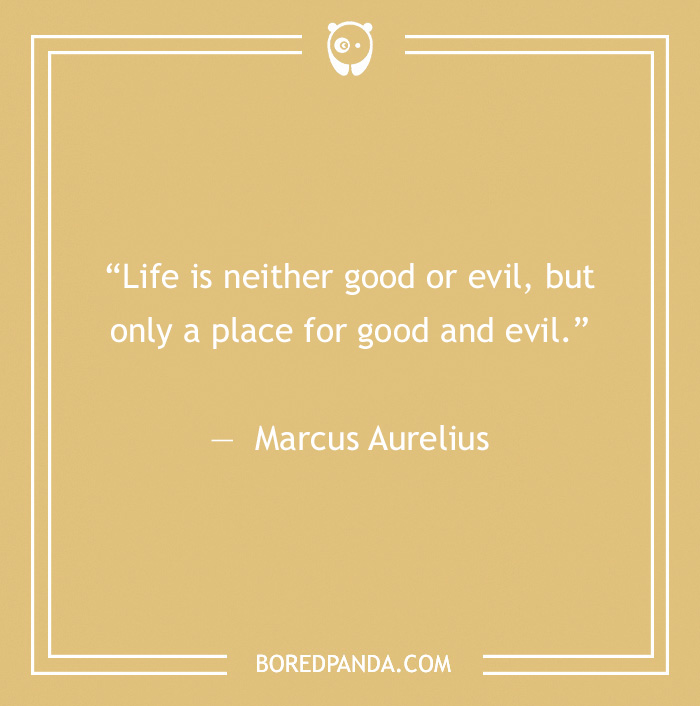 Marcus Aurelius quote on life