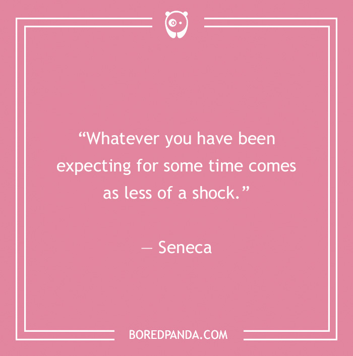 Seneca quote on expectations 