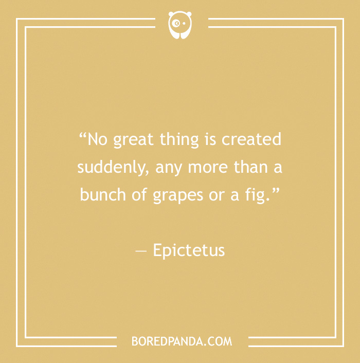 Epictetus quote on being patient 
