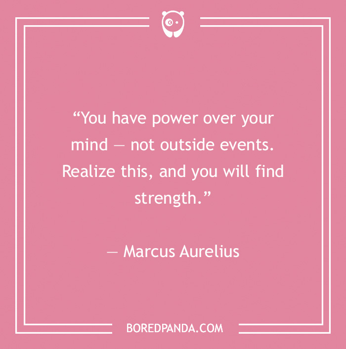 Marcus Aurelius quote on strength