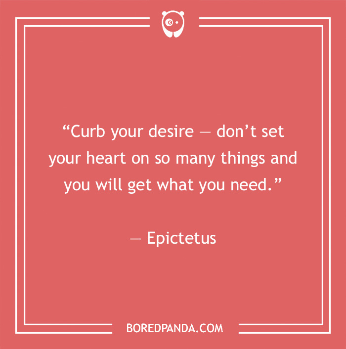 Epictetus quote on desires