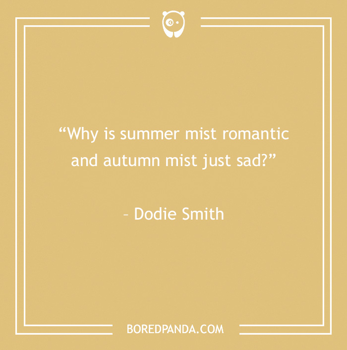 quote about difference between summer and autumn mist 