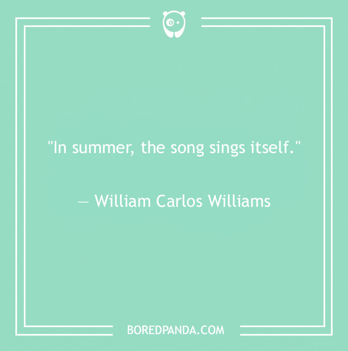 quote about song sings itself in summer
