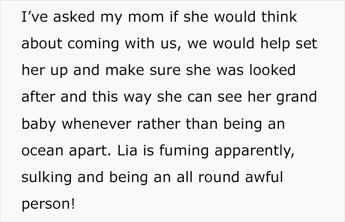 Text excerpt discussing family tensions over baby custody as woman faces demands to give her baby to her sister. Text excerpt discussing family tensions over baby custody as woman faces demands to give her baby to her sister.