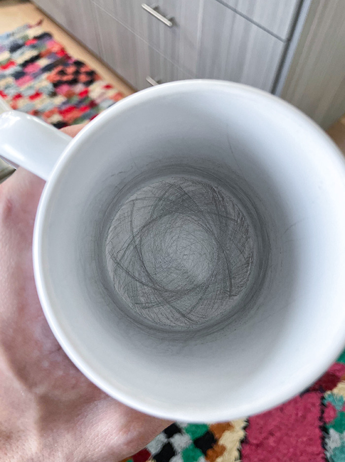 The Stirring Pattern Formed Over Time In My Coffee Cup