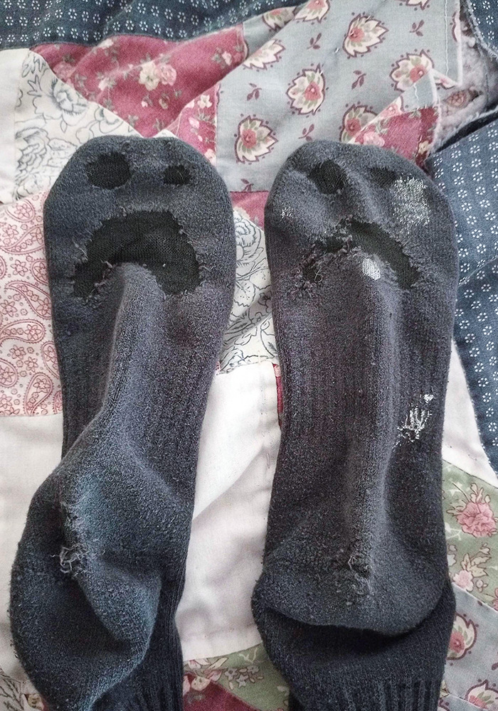 My Socks Have Worn Out In The Shape Of A Frowny Face