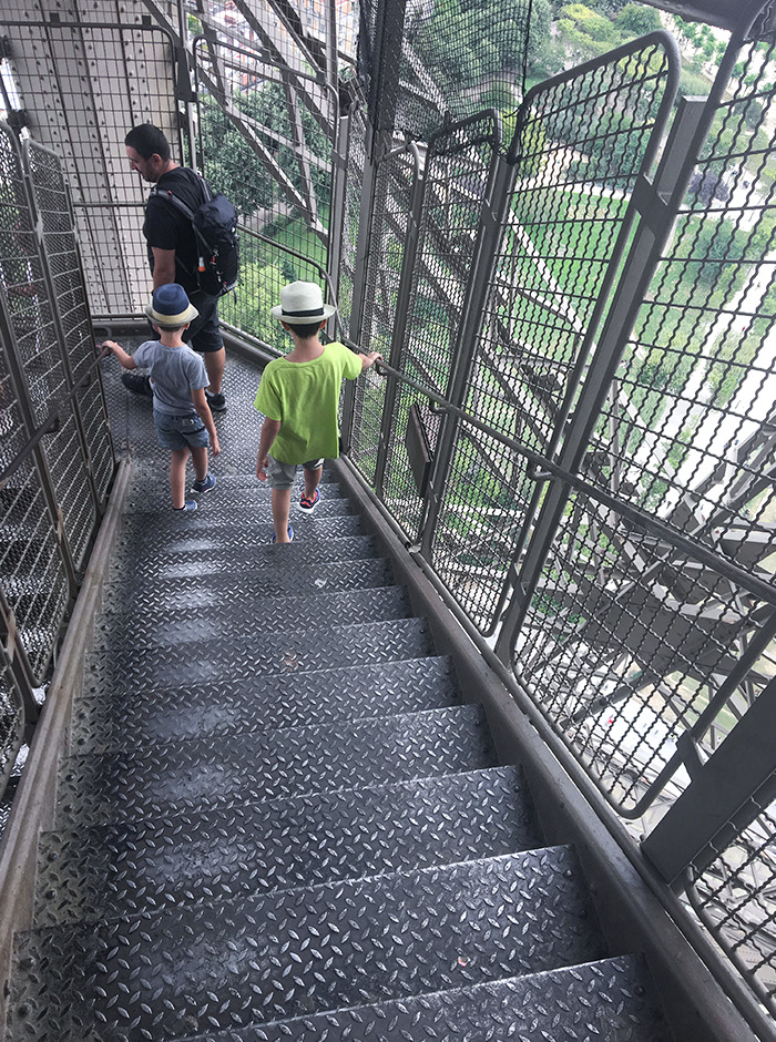 Eiffel Tower's Stairs Are Slightly More Worn On The Inside Because Of People's Fear Of Heights