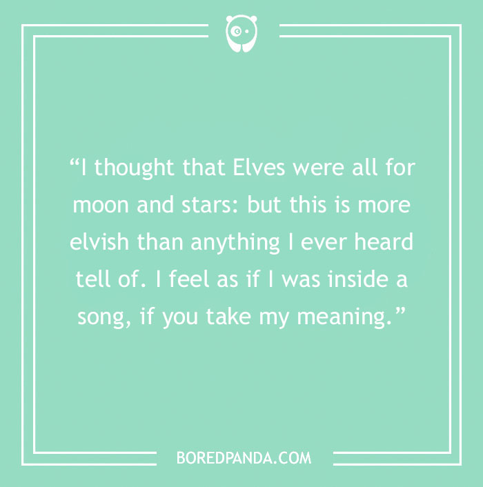 Tolkien quote about elves