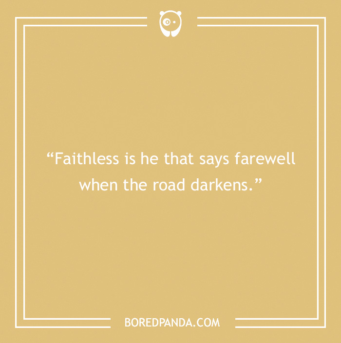 Tolkien quote about faith