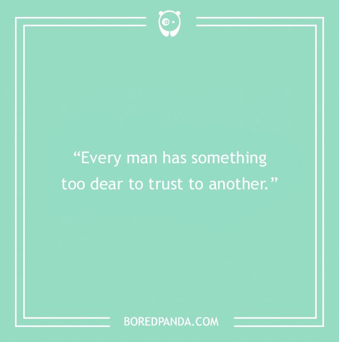 Tolkien quote about trust