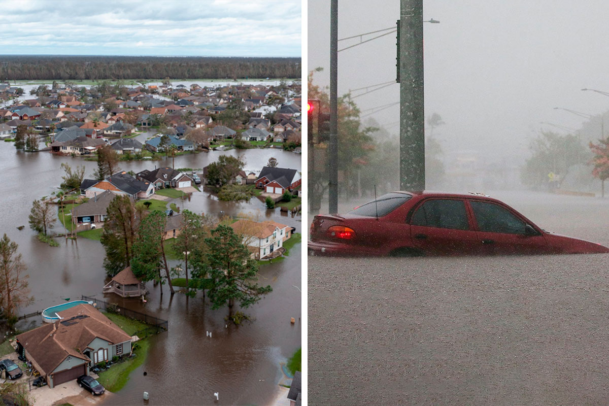 Earthquake And Storm Hit California, People Are Forced To Climb Trees