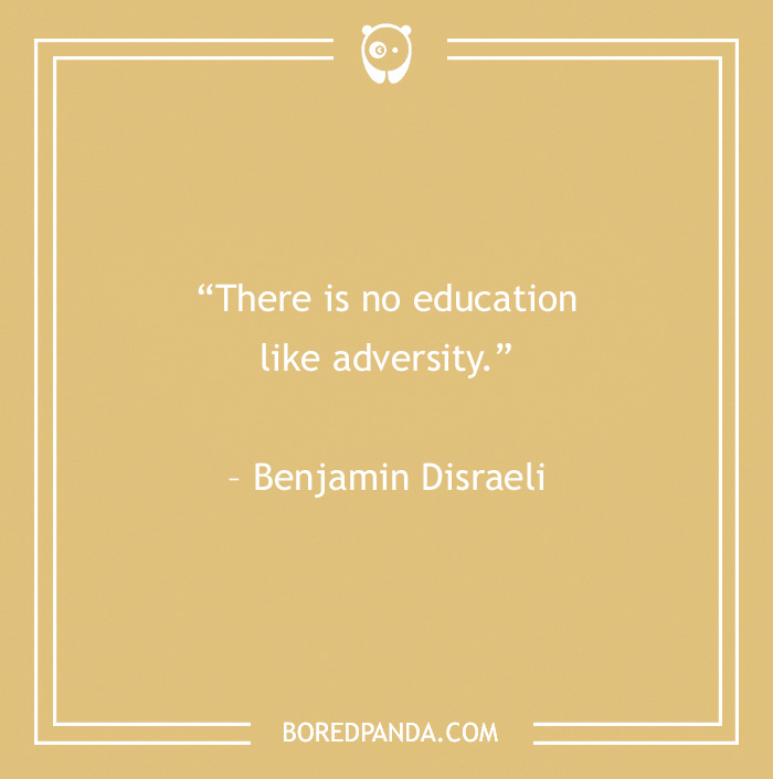 no education like adversity quote