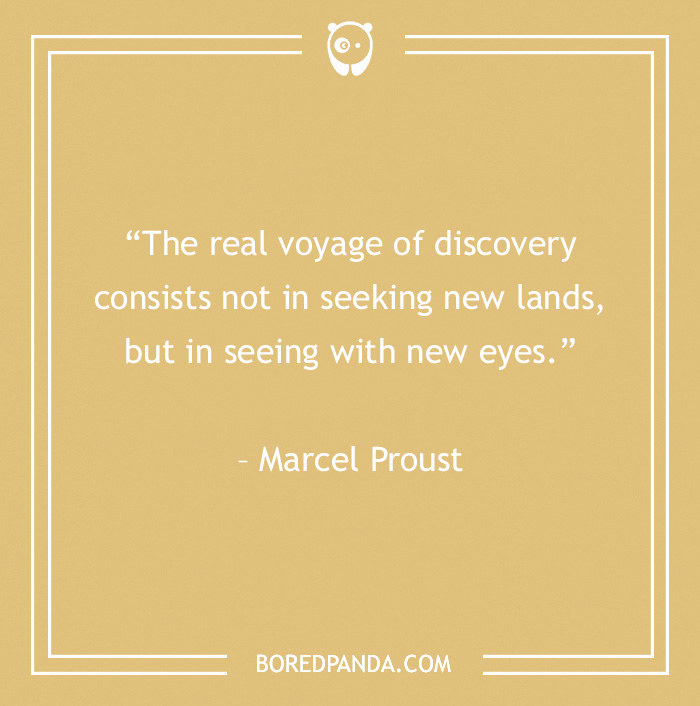 quote about seeing with new eyes on the world