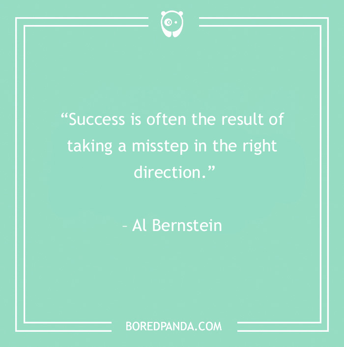 quote about misstep in the right direction