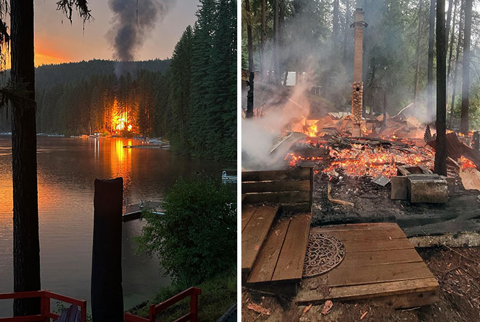 100-Year-Old Family Cabin Burned To The Ground On The First Day Of Vacation 100-Year-Old Family Cabin Burned To The Ground On The First Day Of Vacation