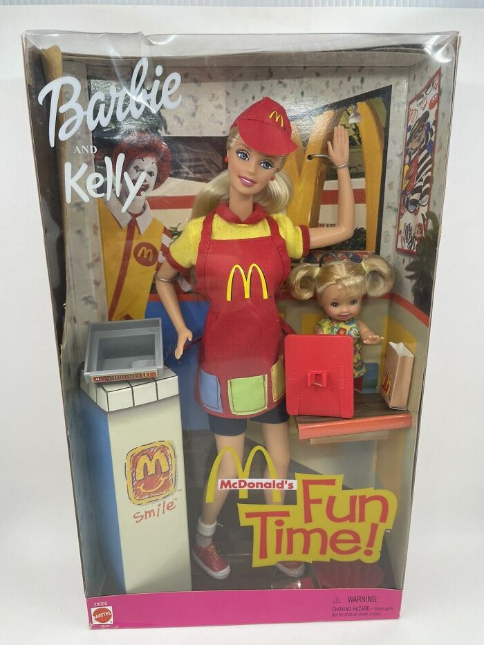 McDonald's Fun Time Barbie And Kelly Dolls 2001