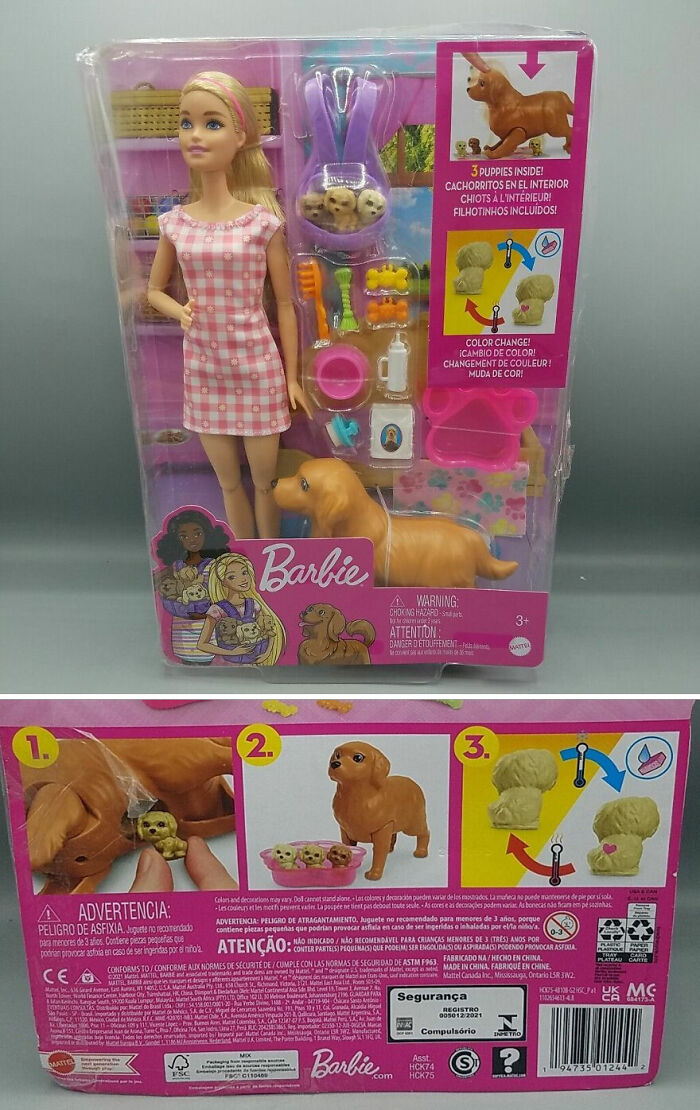 Birthing Dog Barbie Playset