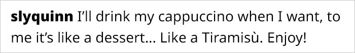 This Italian Woman Expressively Explains Why It’s Inappropriate To Have A Cappuccino After Lunch This Italian Woman Expressively Explains Why It’s Inappropriate To Have A Cappuccino After Lunch