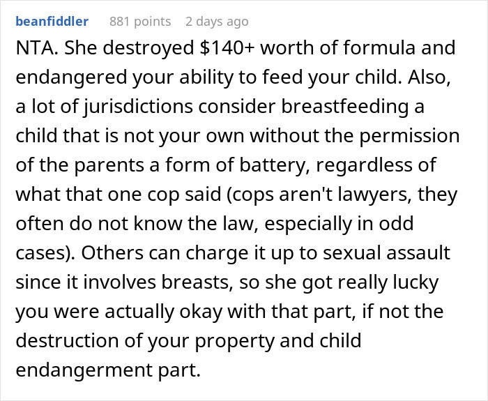 Mom Walks In On Sister Breastfeeding Her Child, Calls The Police When She Figures Out Why 