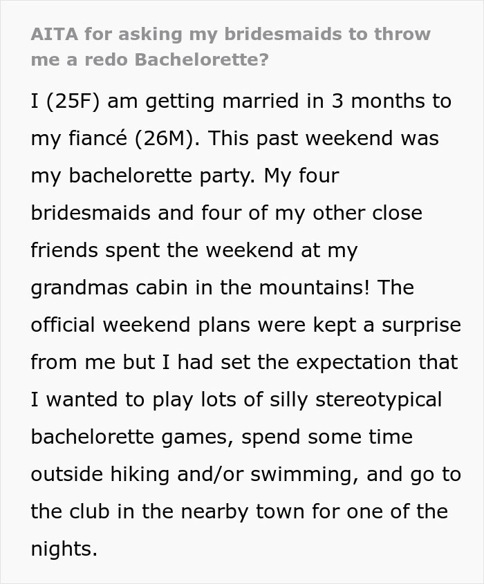 Upset Bride Left Stranded During Bachelorette Party Asks For A Redo After Friends Abandon Her Upset Bride Left Stranded During Bachelorette Party Asks For A Redo After Friends Abandon Her