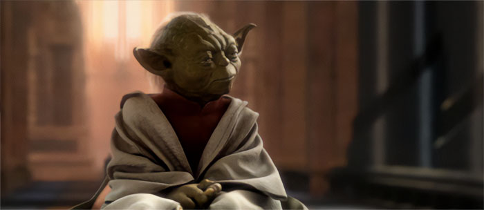 Yoda sitting