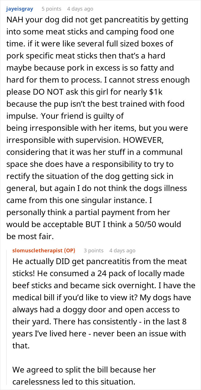 Woman Gets $800 Vet Bill After Her Dog Eats Roommate's Food, Wonders Who's To Blame Woman Gets $800 Vet Bill After Her Dog Eats Roommate's Food, Wonders Who's To Blame